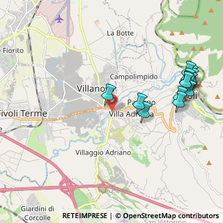 Mappa Ponte Lucano, 00010 Tivoli RM, Italia (2.53154)