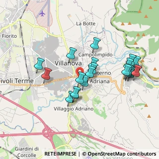 Mappa Ponte Lucano, 00010 Tivoli RM, Italia (1.8495)