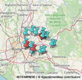 Mappa Via Giovanni Verga, 00011 Tivoli RM, Italia (9.512)