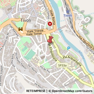 Mappa Via Empolitana, 70, 00019 Tivoli, Roma (Lazio)