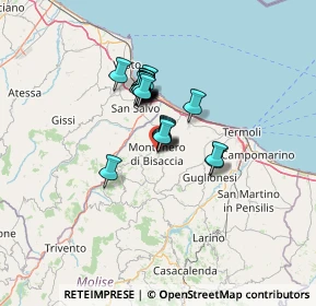 Mappa Via Ambrogio Carabba, 86036 Montenero di Bisaccia CB, Italia (9.1285)