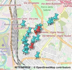 Mappa Via Giuseppe Prina, 00139 Roma RM, Italia (0.7735)