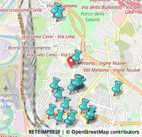 Mappa Via Giuseppe Prina, 00139 Roma RM, Italia (1.218)