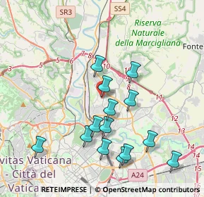 Mappa Via Giuseppe Prina, 00139 Roma RM, Italia (4.07929)