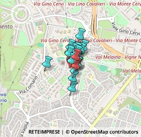 Mappa Via Giuseppe Prina, 00139 Roma RM, Italia (0.1745)