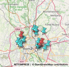 Mappa Via Giuseppe Prina, 00139 Roma RM, Italia (6.77)