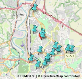 Mappa Via Giuseppe Prina, 00139 Roma RM, Italia (2.07667)