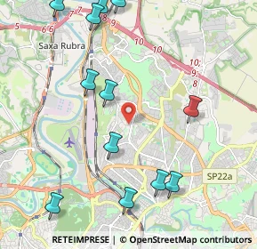 Mappa Via Giuseppe Prina, 00139 Roma RM, Italia (2.68417)