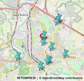 Mappa Via Giuseppe Prina, 00139 Roma RM, Italia (2.02182)