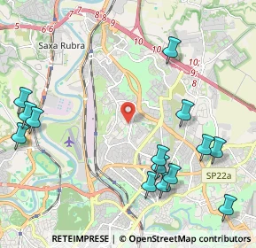 Mappa Via Giuseppe Prina, 00139 Roma RM, Italia (2.80714)