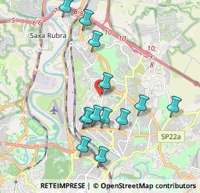 Mappa Via Giuseppe Prina, 00139 Roma RM, Italia (2.00692)
