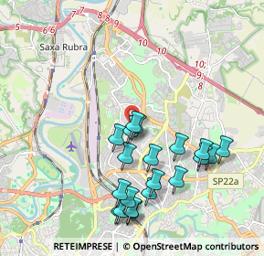 Mappa Via Giuseppe Prina, 00139 Roma RM, Italia (2.1015)