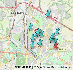 Mappa Via Giuseppe Prina, 00139 Roma RM, Italia (1.48385)