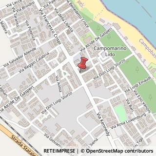 Mappa Via Kennedy, 31, 86042 Campomarino, Campobasso (Molise)