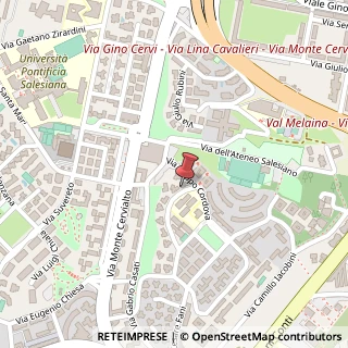 Mappa Via Costantino Perazzi, 39, 00139 Roma, Roma (Lazio)