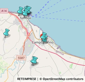 Mappa Via Biferno, 86042 Campomarino CB, Italia (4.96)
