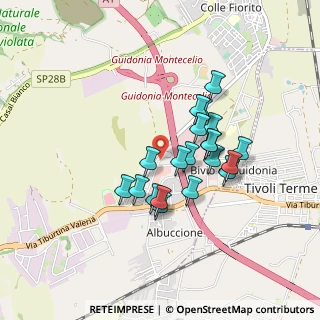 Mappa Via Degli abeti, 00012 Guidonia (RM) RM, Italia (0.7375)