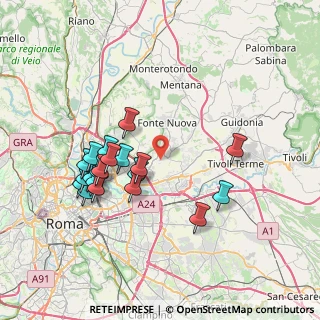 Mappa Via Bartolomeo Zorzi, 00131 Roma RM, Italia (7.748)