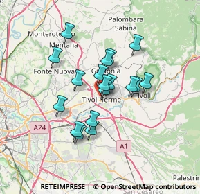 Mappa Via Trilussa, 00011 Tivoli RM, Italia (5.61944)