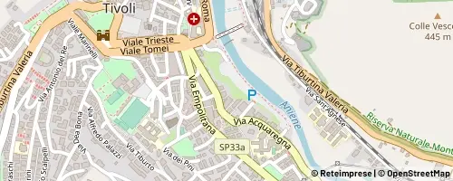 Mappa Tivoli