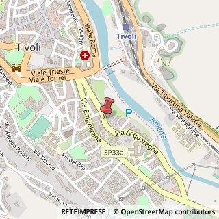 Mappa Via Acquaregna, 76, 00019 Tivoli, Roma (Lazio)