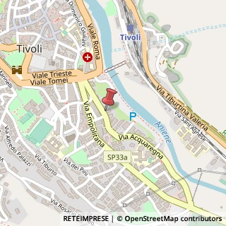 Mappa Via Acquaregna, 49, 00019 Tivoli, Roma (Lazio)