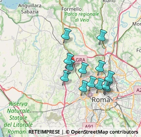 Mappa Via Annie Vivanti, 00135 Roma RM, Italia (6.37846)