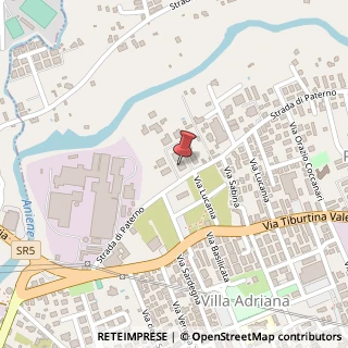 Mappa Strada di Paterno, 13, 00019 Tivoli, Roma (Lazio)