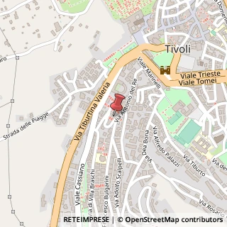 Mappa Via San Bernardino da Siena, 59, 00019 Tivoli, Roma (Lazio)