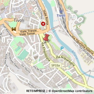 Mappa Via Carlo Pisacane, 5, 00019 Tivoli, Roma (Lazio)