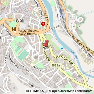 Mappa Via Empolitana, 98, 00019 Tivoli RM, Italia, 00019 Tivoli, Roma (Lazio)