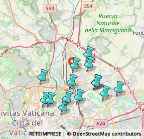 Mappa Piazza Filattiera, 00139 Roma RM, Italia (3.75333)