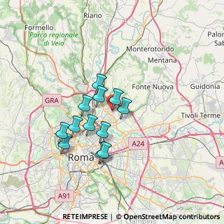 Mappa Via Giulio Antamoro, 00139 Roma RM, Italia (5.9075)