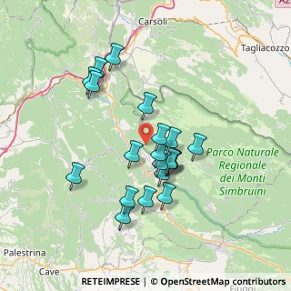 Mappa Contrada Scurgola, 00028 Subiaco RM, Italia (6.5995)