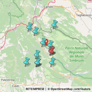 Mappa Contrada Scurgola, 00028 Subiaco RM, Italia (6.63)