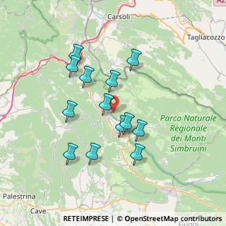 Mappa Contrada Scurgola, 00028 Subiaco RM, Italia (6.84154)