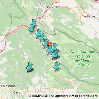 Mappa Contrada Scurgola, 00028 Subiaco RM, Italia (6.86)