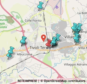 Mappa Strada dei Laghi, 00011 Tivoli RM, Italia (2.22684)