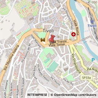 Mappa Viale Pietro Tomei,  27, 00019 Tivoli, Roma (Lazio)