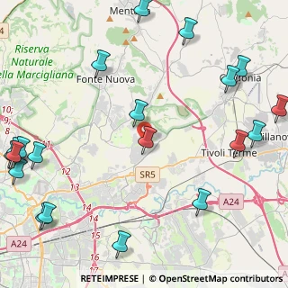 Mappa Via Poli, 00012 Guidonia Montecelio RM (6.767)