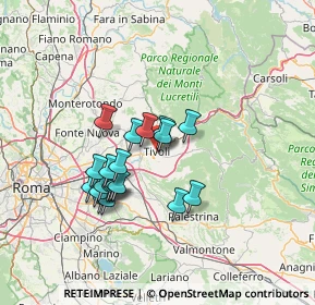 Mappa Viale Tomei, 00019 Tivoli RM, Italia (12.1835)