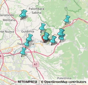 Mappa Viale Tomei, 00019 Tivoli RM, Italia (5.74533)