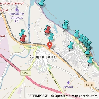 Mappa Contrada Sotto le Case, 86042 Campomarino CB, Italia (1.306)