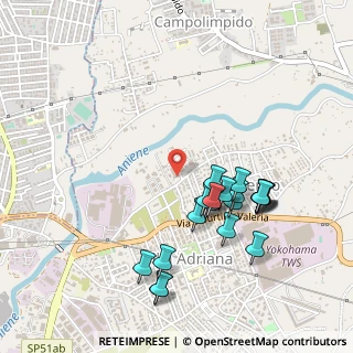 Mappa Via Paternò, 00010 Tivoli RM, Italia (0.523)