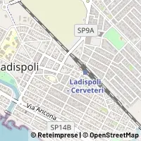 地図 Ladispoli