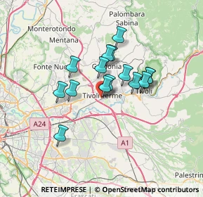 Mappa Via degli Arcadi Sibillini, 00011 Tivoli RM, Italia (5.4)
