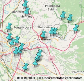 Mappa Via degli Arcadi Sibillini, 00011 Tivoli RM, Italia (10.209)
