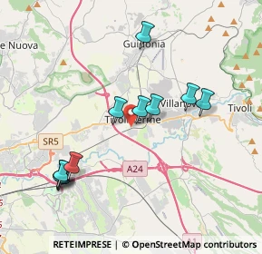 Mappa Via degli Arcadi Sibillini, 00011 Tivoli RM, Italia (4.07545)