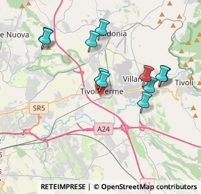 Mappa Via degli Arcadi Sibillini, 00011 Tivoli RM, Italia (3.82727)