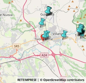 Mappa Via degli Arcadi Sibillini, 00011 Tivoli RM, Italia (5.54)